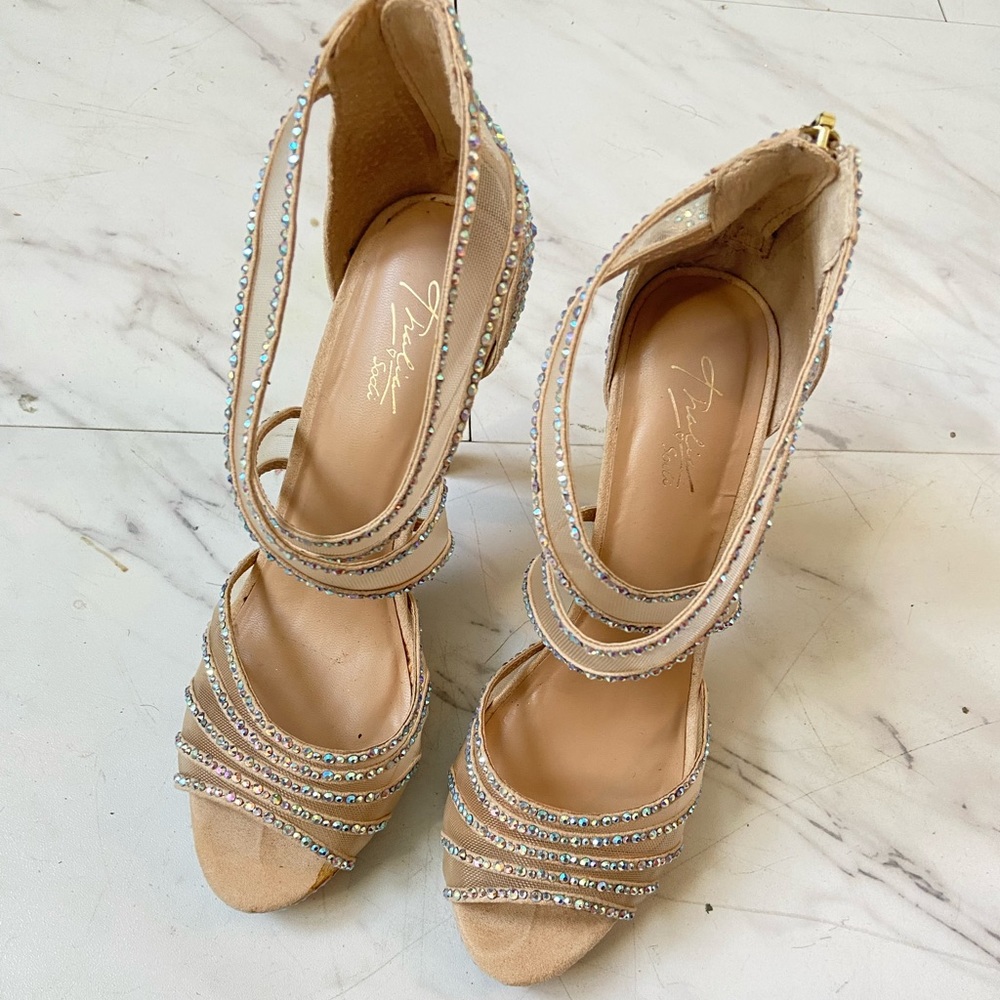 Thalia Sodi heels Sparkling heels , prom heels